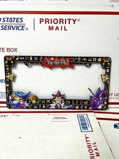 Yugioh License Plate Frame featuring Yugi, Dark Magician Girl, and Dark Magician picture