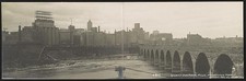 Minneapolis Minnesota 1900s Stone Arch Bridge Flour Mills Best Flour Postcard picture