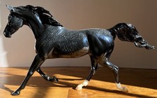 OOAK Breyer Shagya Arabian Glossy Black Webbing Custom picture