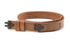 M1907 Military Leather Rifle Sling WW2 Marked Steel Hardware Garand Springfield picture