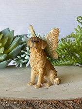 Miniature Golden Retriever Fairy Dog, Fairy Garden Accessories, Miniature Fairy picture