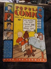POPULAR #19 1937-DELL-DICK TRACY-GUMPS-SMITTY Don Winslow Platinum Age Comics picture