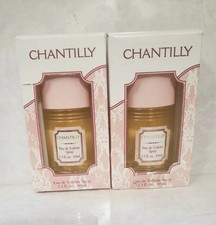  2 VINTAGE CHANTILLY EAU DE TOILETTE SPRAY 1.5 OZ 45 ml NIB NEW AUTHENTIC picture