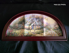 Vintage Thomas Kinkade Blessings of Home 3 Plate Plaque / Bradford Exchange 2001 picture