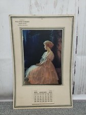 Vintage 1925 Advertising Calendar The Golden Hour Brown & Bigelow Walters Bakery picture