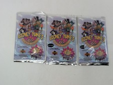 Vtg 1996 Upper Deck Looney Toons OLYMPIC trading cards Lot Of 3 Sealed Packs picture
