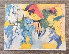 Vintage Willem de Kooning East Hampton Garden Party Postcard (USED) picture