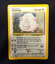 *d Pokémon Base Set Chansey Holo 3/102 1999 English Wizards of the Coast picture