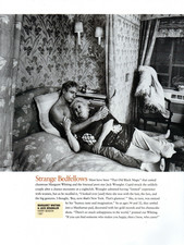 vtg Margaret Whiting & Jack Wrangler Pinup Page 1987 Strange Bedfellows picture
