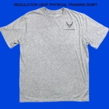 AUTHORIZED USAF U.S. Air Force Shirt IPTU Reflective PHYSICAL TRAINING MEDIUM picture