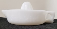 Vintage White Milk Glass Juicer Citrus Reamer Sunkist Thatcher Glass Mfg Inc.  picture