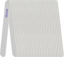 Nail File, Emery Boards for Nails 180/240 Grit Nail Files for Natural Nails Wood picture