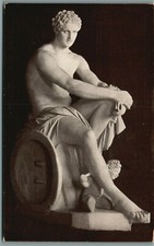 Ares seated with Cupid Mars Ludovisi Vintage Postcard Art Institute Chicago IL  picture