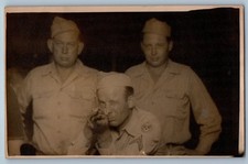 c1930's Military Soldiers 194th US Field Artillery WWII RPPC Photo Postcard picture