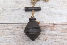 Vintage iron Miniature collectible plumb bob leveling tool salvage rustic Tool picture