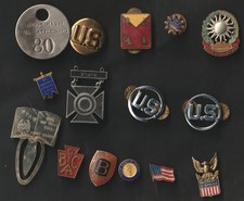 15 Pins/medals/etc - junk drawer find - Military, Patriotic, Clubs/Organizations picture