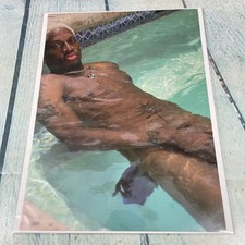 1996 Sexy Dennis Rodman Hot Body Tattoo Vtg Print Ad/Poster Pinup Magazine Page picture