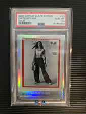 Panini 2025 Caitlin Clark Chron Snapshots Holo #99 PSA 10 Time Athlete picture