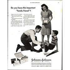 1942 Johnson & Johnson First Aid Kit Vintage Ad do you have this important E7 picture