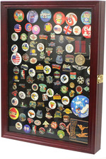 Large 19 X 14 Pin Display Case Medal Shadow Box with 98% UV Protection for Milit picture
