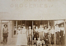 Antique Chitwood Joplin Missouri Cabinet Photo W.T. Adgate Grocery Store c 1904 picture