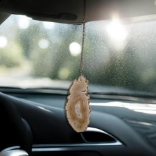 Brazilian Agate Vehicle Ornament, Decorative Crystal, One Of A Kind picture