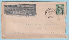 UNITED STATES ADVERTISING COVER - 1898 WESTERN STABLE CAR - STREETS LINE - B611 picture