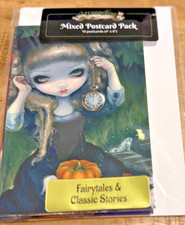 2026 Disney Parks Jasmine Becket-Griffith Mystery Mixed 10 Postcards Cinderella picture