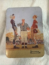 Norman Rockwell Illustrated Collectible Metal Tin Box with Lid picture