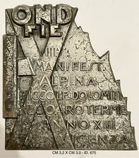 RECOARO TERME VICENZA DIST IIIa MANIFESTAZIONE ALPINA PICCOLE DOLOMITI XIII 1935 picture