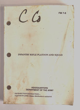 VINTAGE INFANTRY RIFLE PLATOON AND SQUAD BOOK MANUAL picture