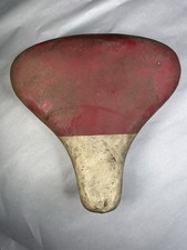 Troxel Bicycle Seat Spring Saddle, Red White, Vintage 50s Schwinn Phillips Sun picture