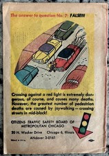 Vintage Cartoon Manual 1950s Chicago Citizens Traffic Safety Board Drive Safely picture