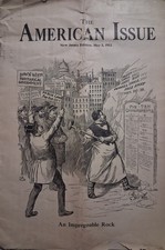 1912 THE AMERICAN ISSUE New Jersey May 3 ANTI SALOON LEAGUE Temperance TITANIC picture
