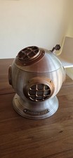 DIVING HELMET ICE BUCKET LIVORNO 1894 PEWTERTONE OLDE TANKARDWARE  ITALY 1970 picture