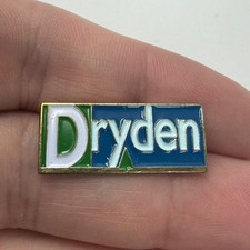 Vintage Dryden Ontario Logo Lapel Pin Blue Green White Enamel picture