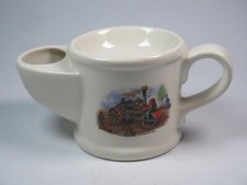 VINTAGE WADE Barber Shop Shaving Mug Aveling Road Roller Image 1960s picture
