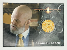 2008 RITTENHOUSE MARVEL IRONMAN JEFF BRIDGES AS OBADIAH STANE WORN MATERIAL TIE picture