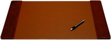 Leather Desk Pad with Side Rails - Luxury Leather Desk Blotter for Writing - Exe picture