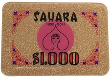 $1000 SAHARA CASINO POKER PLAQUE picture