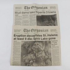 Lot Of Oregonian Newspaper Mt St Helens Eruption Clippings May 19-20 1980 picture