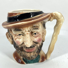 Vintage Vagabond Toby Mug 4.5” Character Jug Cane Handle Made in Japan picture