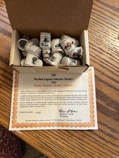 Collectable  Disney Character Porcelain Thimble Collection. 24 piece set picture