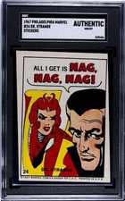 1967 Philadelphia Marvel Stickers Dr. Strange Rookie (1st appearance) SGC picture