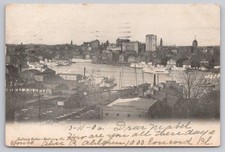 Postcard Baltimore Maryland MD View of Baltimore Harbor 1906 Industry City Ships picture