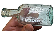 Antique 1880s Anderson's Dermador Buffalo New York NY Embossed Medicine Bottle picture