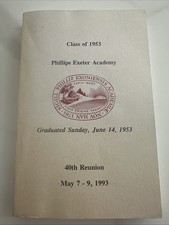 Phillips Exeter Academy Exeter, N.H. May 7-9, 1993 40th REUNION CLASS OF 1953 picture