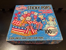 1957 Sticky Pops - July 4th, Inspired, Matte/Aged - Empty custom design box picture