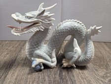Vintage Yoshimi K. Japan Pastel Dragon Porcelain Statue Figurine Asian Decor  picture