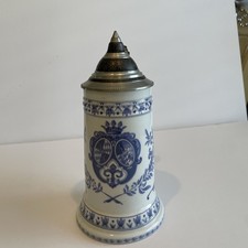 Kuhr-Kruge Sandizell Vintage Lidded Beer Stein D Greif #2771050 German Beer Mug picture